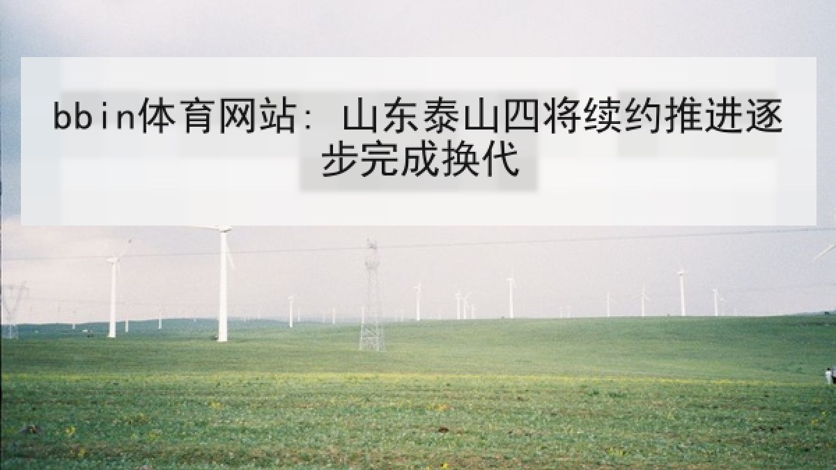 bbin体育网站: 山东泰山四将续约推进逐步完成换代